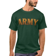 Camiseta do Exército dos EUA com "EXÉRCITO" em neg