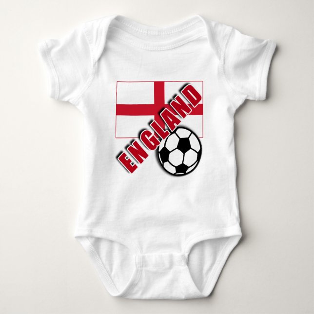 Camiseta do fã de futebol do mundo de INGLATERRA (Frente)