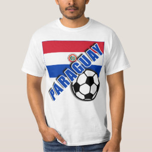 Camiseta do fã de futebol do mundo de PARAGUAI