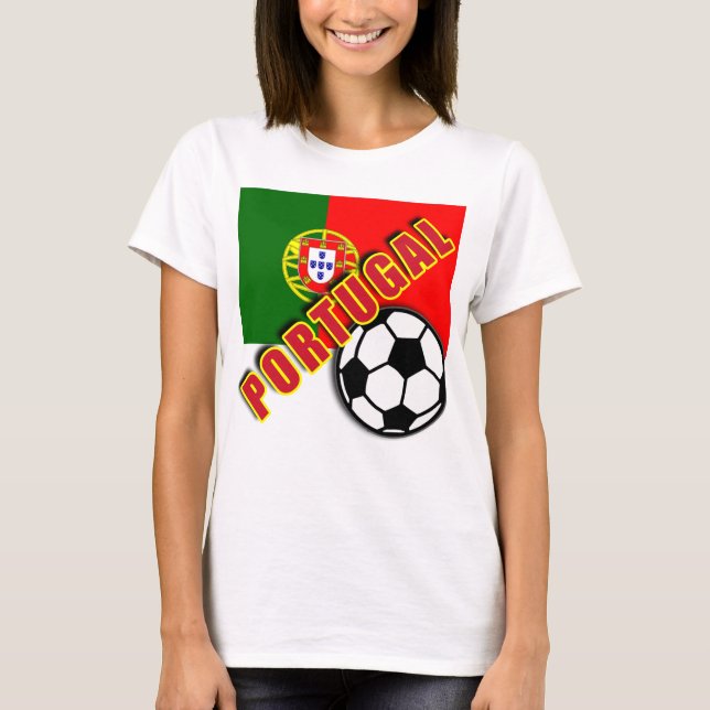Camiseta do fã de futebol do mundo de PORTUGAL (Frente)