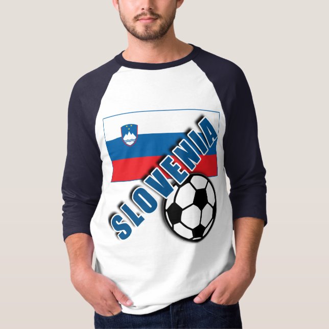 Camiseta do fã de futebol do mundo de SLOVENIA (Frente)