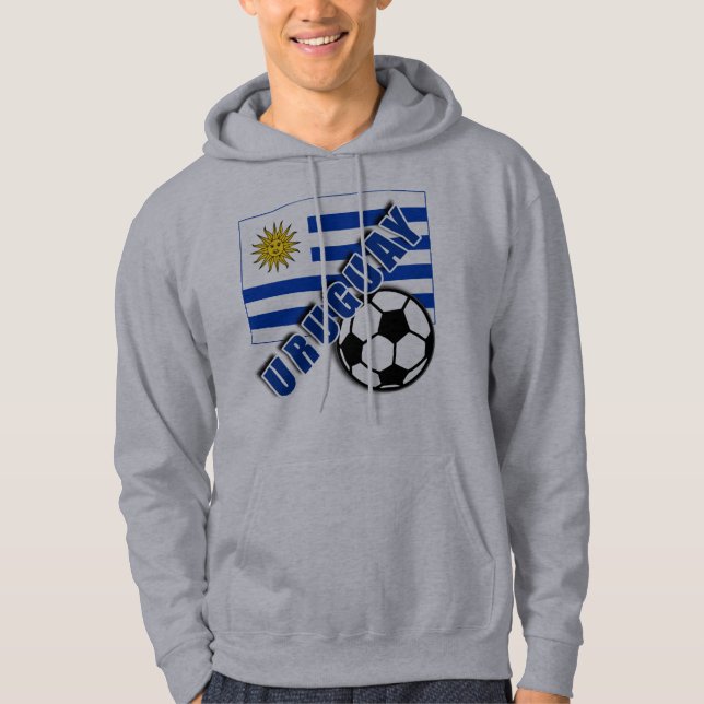 Camiseta do fã de futebol do mundo de URUGUAI (Frente)