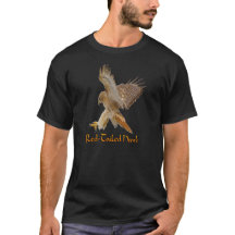Camiseta do Falcão-de-cauda-vermelha
