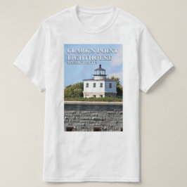 Camiseta do Farol de Clark's Point, Massachusetts