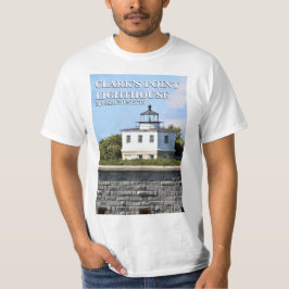 Camiseta do Farol de Clark's Point, Massachusetts
