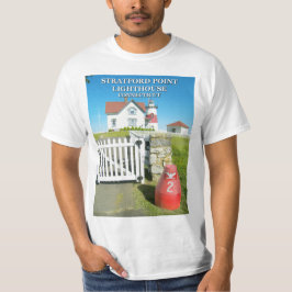 Camiseta do Farol de Stratford Point Connecticut