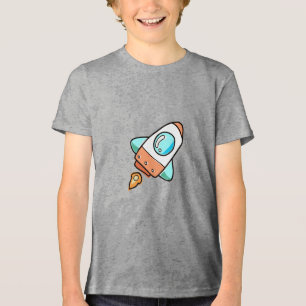 Camiseta do foguete Cartoon - Exploda para Diversã