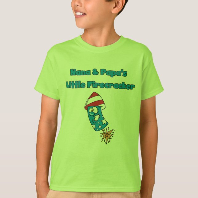 Camiseta do foguete de Nana e de papá pouco (Frente)