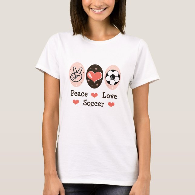 Camiseta do futebol do amor da paz (Frente)