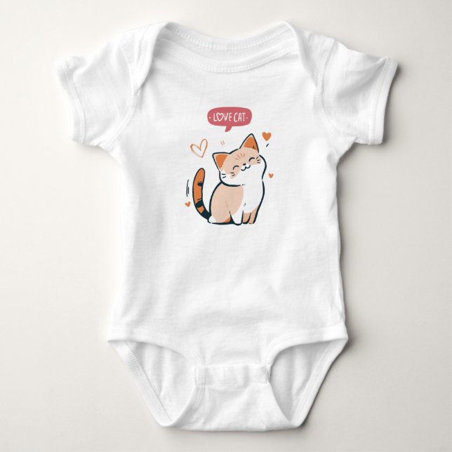 Camiseta do gato amoroso (Frente)