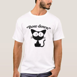 Camiseta do Gato Chefe Engraçado Frente Verso