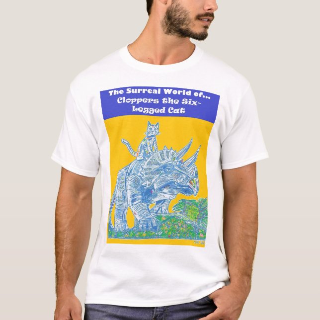 Camiseta do Gato de Seis Pernas Cloppers (Frente)