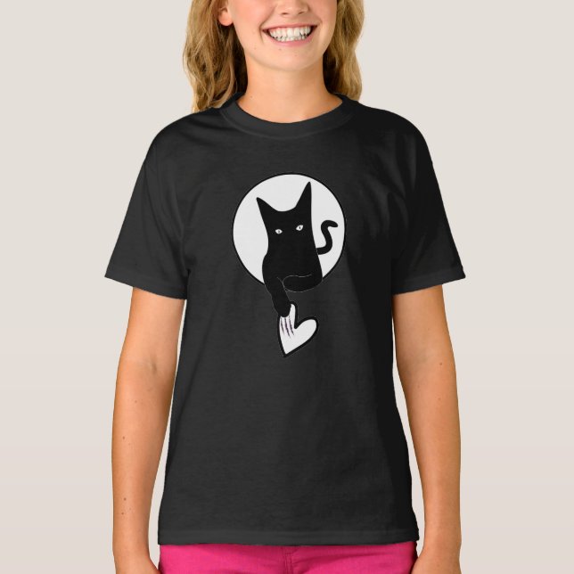 Camiseta do gato "Ode to Love Cat Kid" da poeta Ad (Frente)