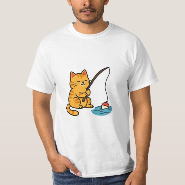 Camiseta do Gato Pescador (Frente)