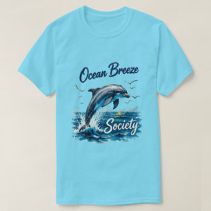 Camiseta do Golfinho da Sociedade Ocean Breeze