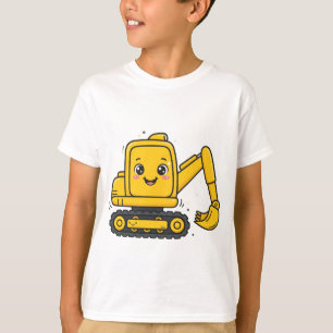 Camiseta do grande escavador amarelo