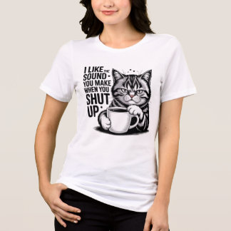 Camiseta do Grumpy Cat Café – Gosto do Som que Voc