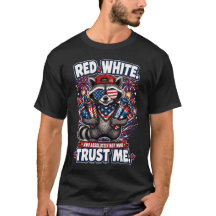 Camiseta do Guaxinim de Fogos de 4 de Julho