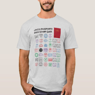 Camiseta do Guia de Carimbo JoCo Passporto 2023
