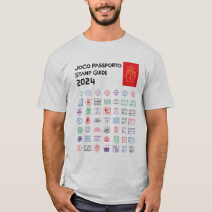 Camiseta do guia de carimbo JoCo Passporto 2024