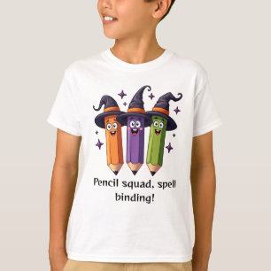 Camiseta do Halloween da Escola Feitiços do Esquad