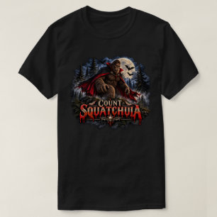 Camiseta do Halloween do Conde Squatchula Pé Grand