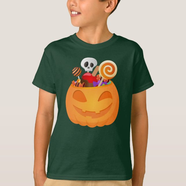 Camiseta do Halloween Pumpkins (Frente)