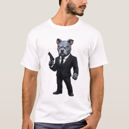 Camiseta do Herói de Ação do Bulldog Britânico Jas