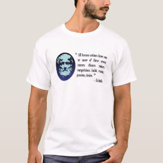 Camiseta Do homem filosófico das cotações de Aristotle o