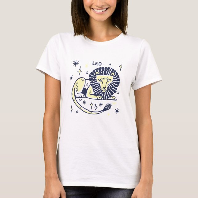 Camiseta do Horóscopo de Leão (Frente)