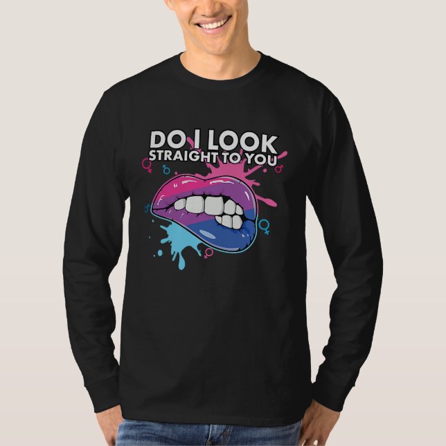 Camiseta Do I Look Straight To You Bisexual Pride Bisexuali (Frente)