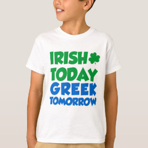 Camiseta Do irlandês grego hoje amanhã