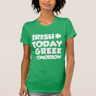 Camiseta Do irlandês grego hoje amanhã (na OBSCURIDADE)