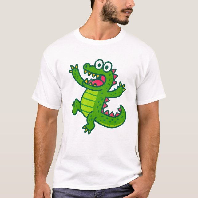 Camiseta do Jacaré Engraçado (Frente)