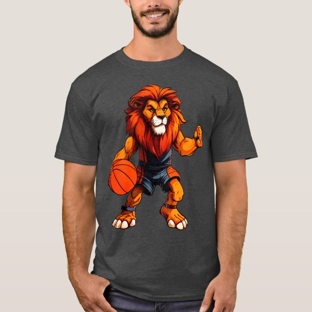 Camiseta do jogador de basquete leão / leão de bas (Frente)