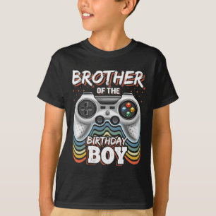 Camiseta Do Jogo de Vídeo de Aniversário do Menino Aniversá