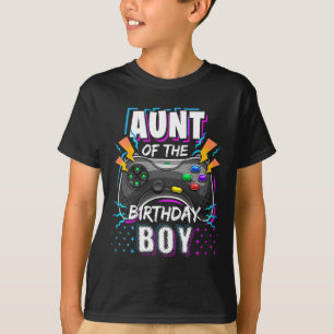 Camiseta Do Jogo De Vídeo De Correspondência Do Menino De A