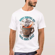 Camiseta do Kit de Sobrevivência da Mamãe | Café, 