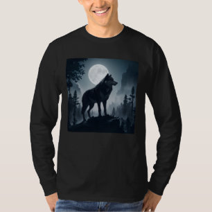 camiseta do lobo e a lua