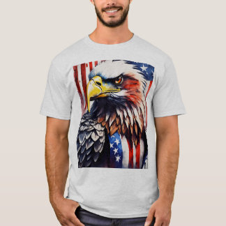 Camiseta do Logotipo Clássico de Águia Americana -