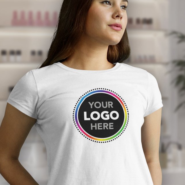 Camiseta do logotipo comercial feminino - Grande I (Criador carregado)