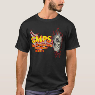 camiseta do logotipo do crânio dos gmps