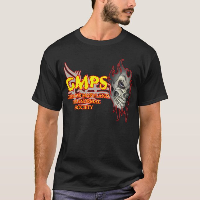 camiseta do logotipo do crânio dos gmps (Frente)