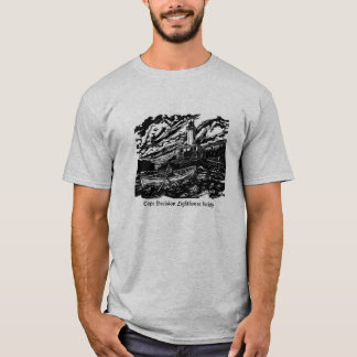 Camiseta do logotipo do Woodblock masculino - Cinz