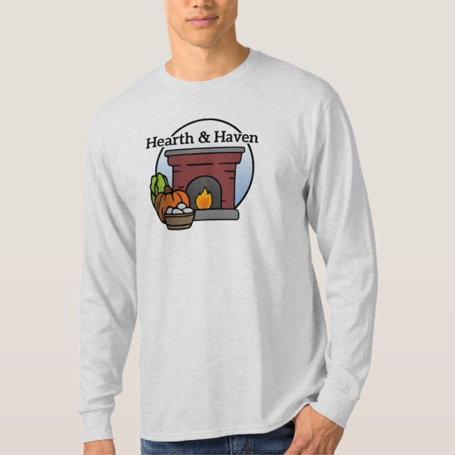 Camiseta do logotipo Hearth & Haven Small fazenda (Frente)