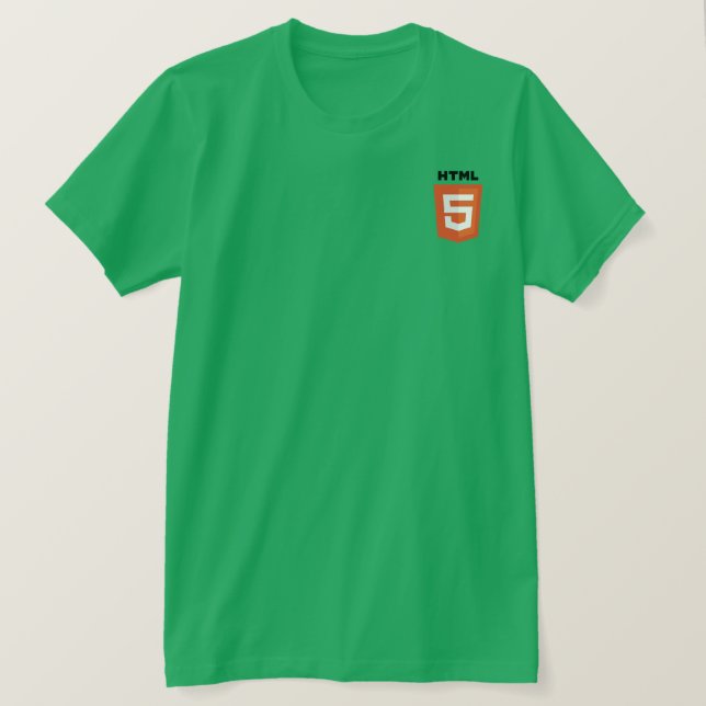 Camiseta do Logotipo HTML5 (Frente do Design)