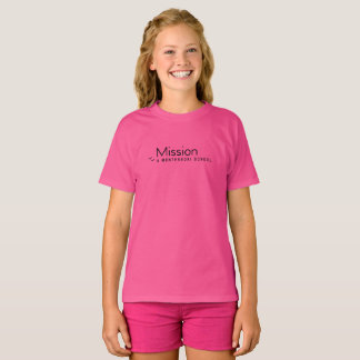 Camiseta do logotipo preto Missão Montessori