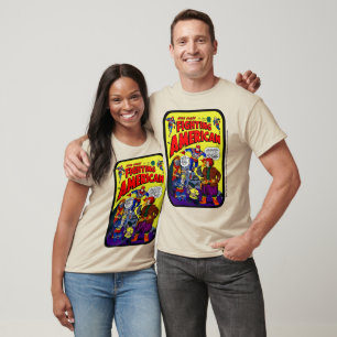 Camiseta do Lutador Americano dos Anos 1950