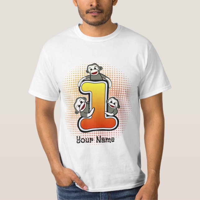 Camiseta do Macaco de Meia Número 1 (Frente)