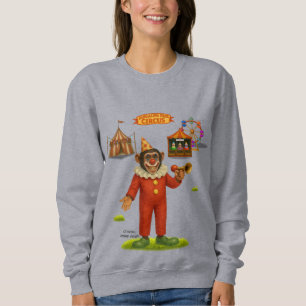 Camiseta do macaco palhaço Chester suando